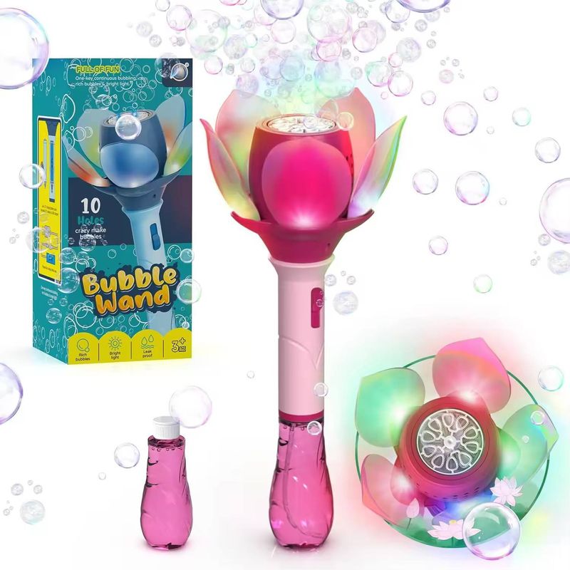 Xcillince Automatic Bubble Wand Gun with LED Lights - Image 3