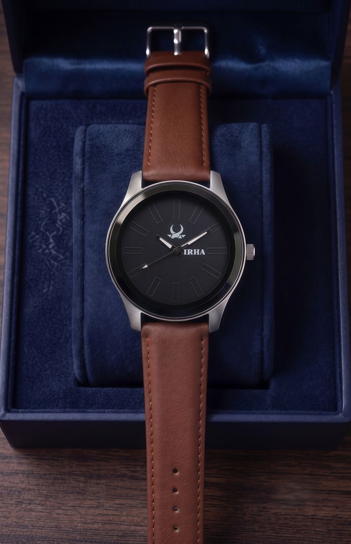 IRHA 25_LTHR_BROWN Analog Watch For Men - Image 2