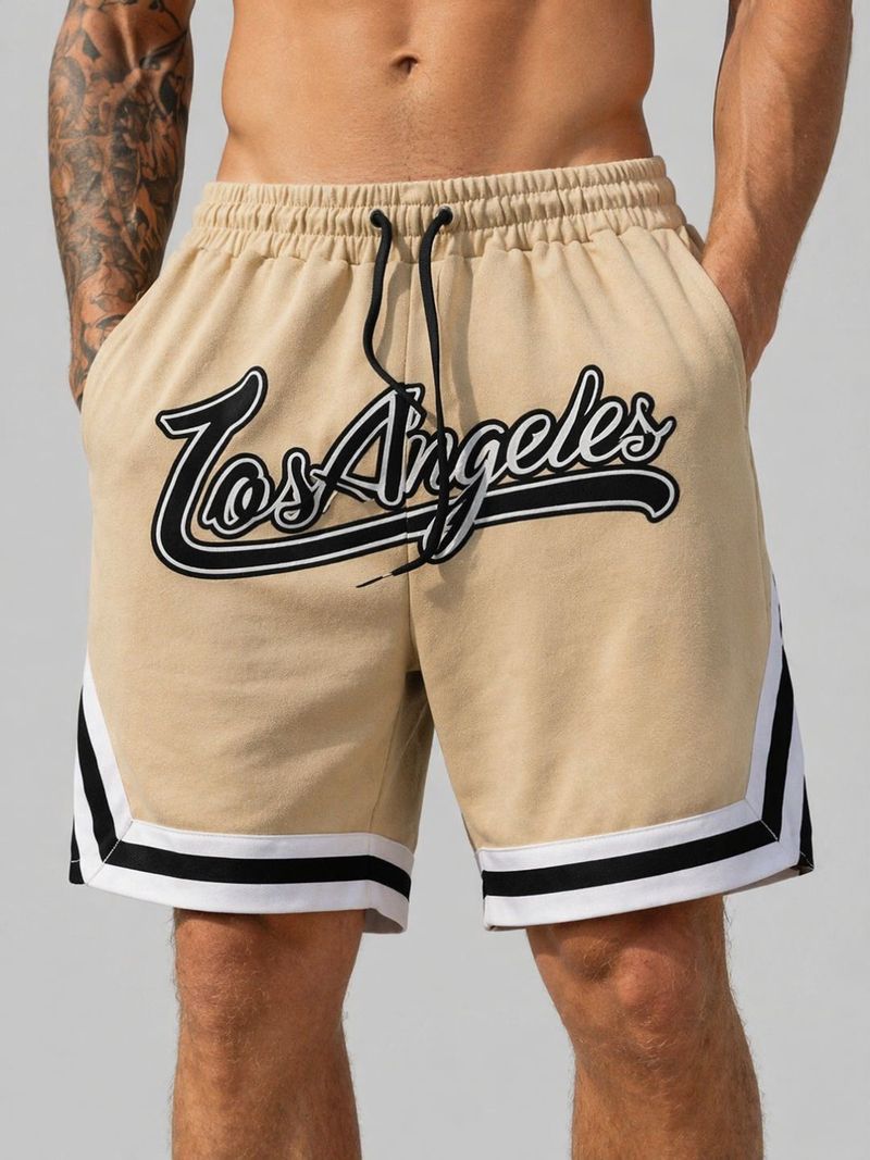 GLOBAL NOMAD Beige Sports Shorts - Image 1