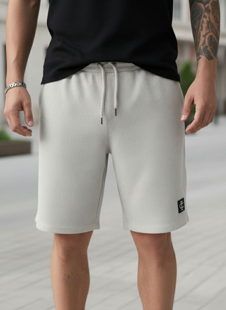 INDICLUB Men's Silver, Brown Casual Shorts 2-Pack - Image 5