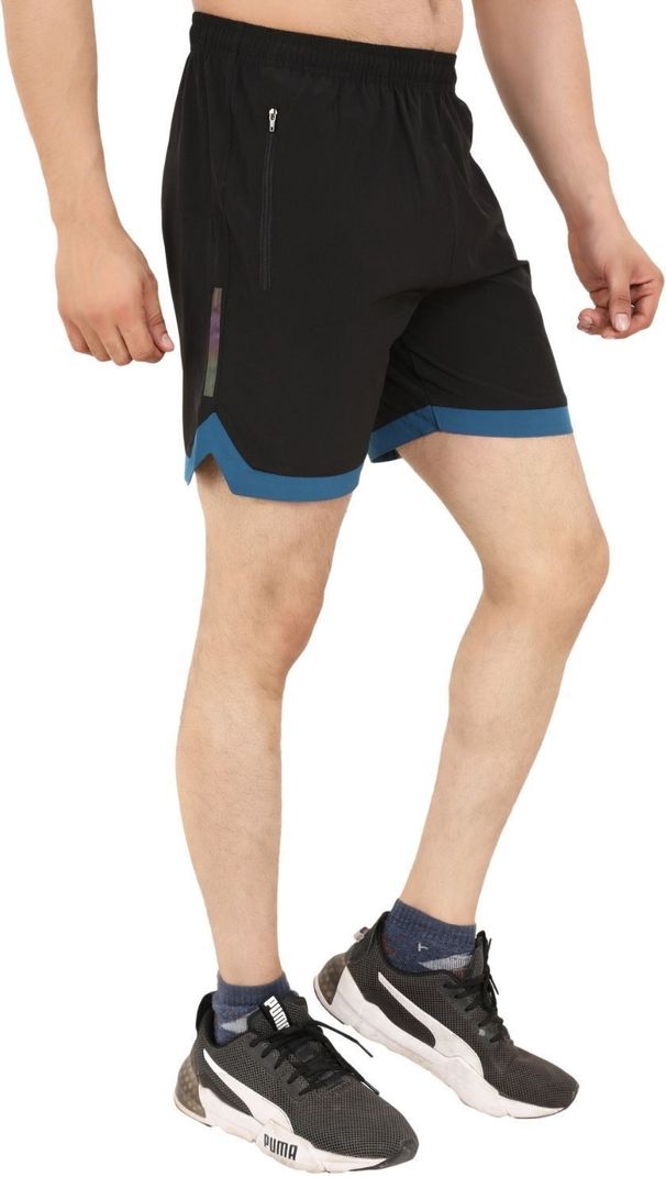 HouseOfCommon 2 Pack Men Gym Shorts Blue, Black - Image 4