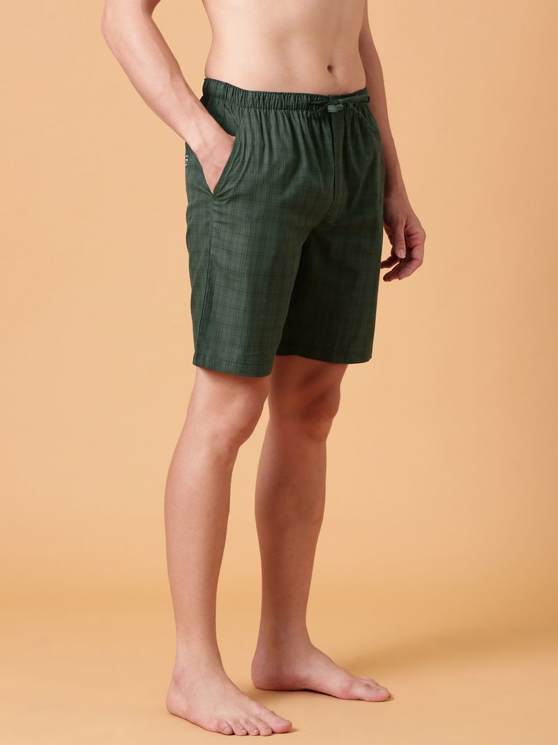 JOVEN Men Dark Green Bermuda Shorts - Image 5
