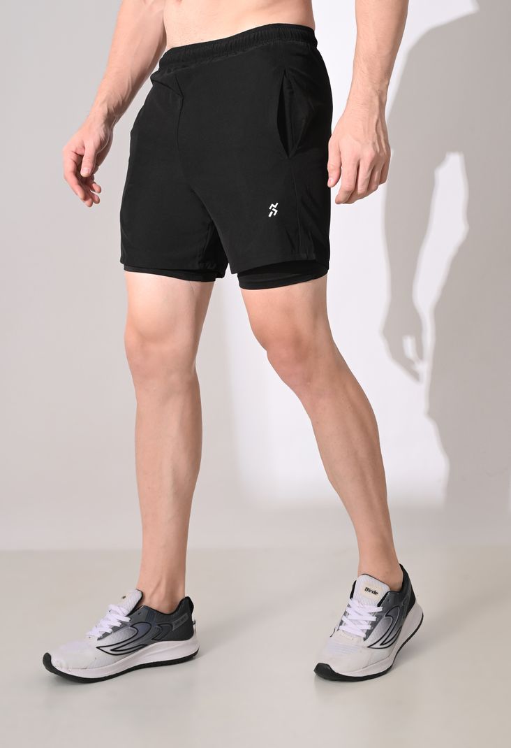 House Of Fitness Men Black Cycling Shorts - Image 5