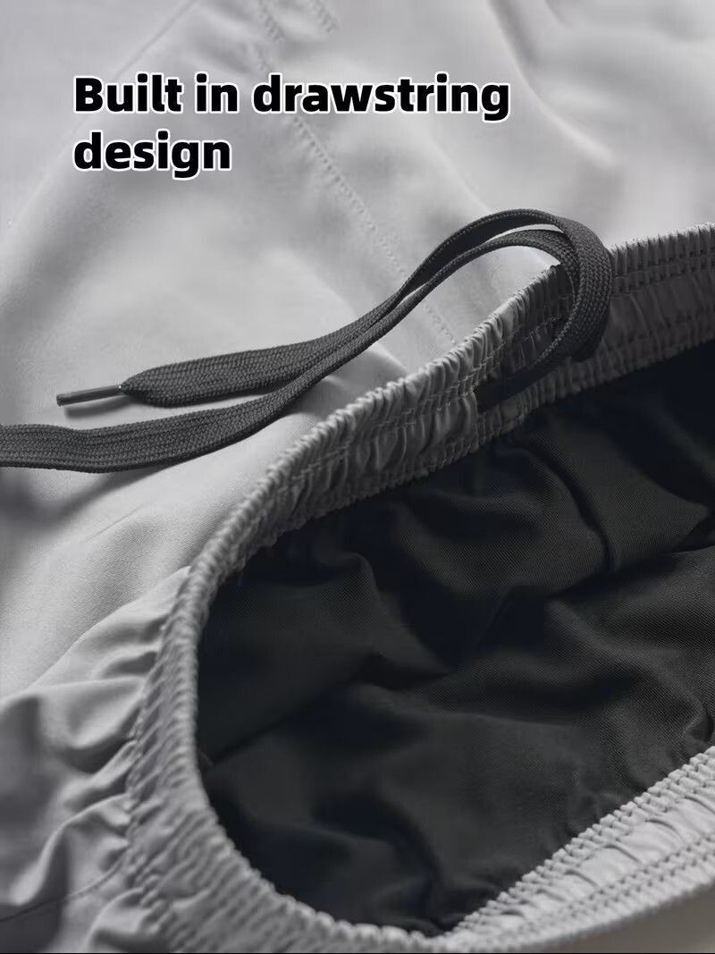 THIRD QUADRANT Printed Men Dark Grey Running Shorts - Image 5