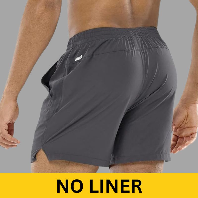 GymWear Men Black, Dark Grey Gym Shorts Pack of 2 - Image 4