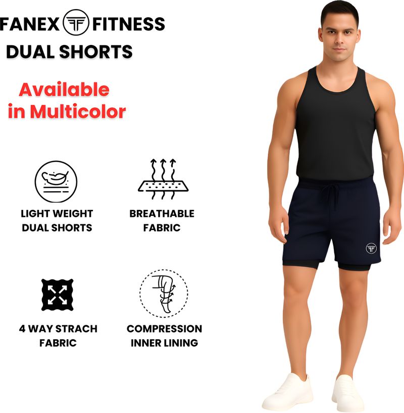 FANEX FITNESS Men Maroon Gym Shorts - Image 6