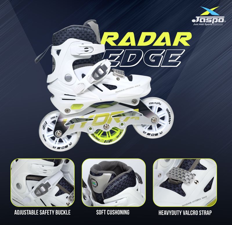 Jaspo Radar Edge 100mm Adjustable Inline Skates, Aluminium Frame, - Image 6