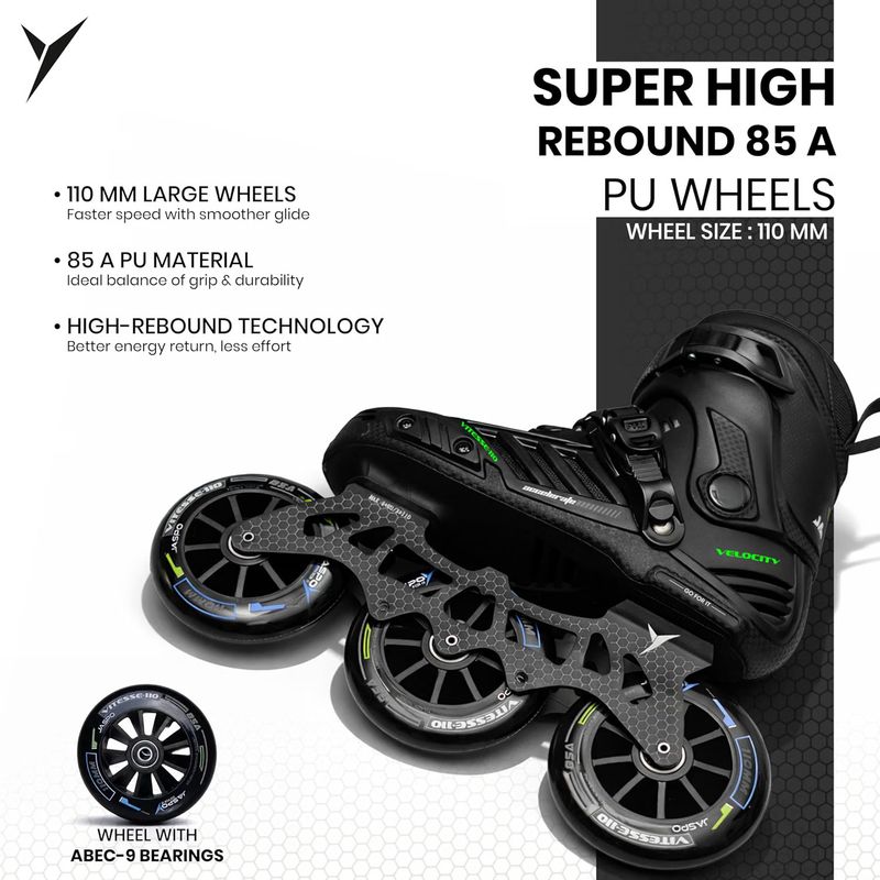 Jaspo Vitesse-110 Inline Skates 110mm 3 Wheels - Image 5