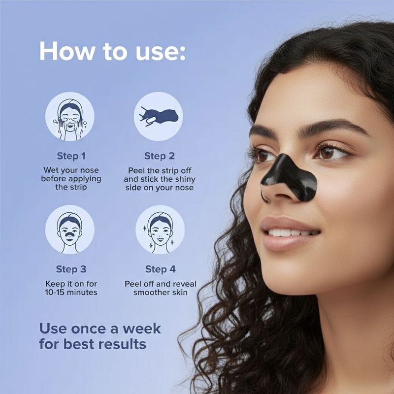 Dr.Droun Activated Charcoal Nose Strips (10 Strips, 200 mg) - Image 6