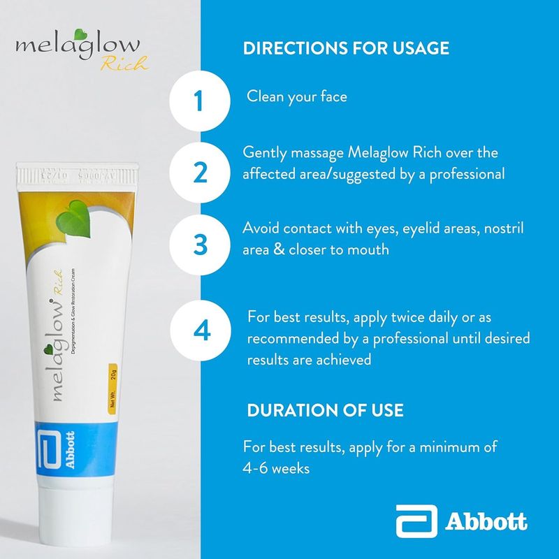 Melaglow Rich Dipigmentation & Glow Restoration Cream - Image 5