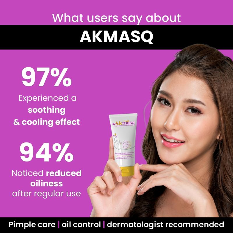 Akmasq Pimple Care Face Mask with Tea Tree Oil - Image 5