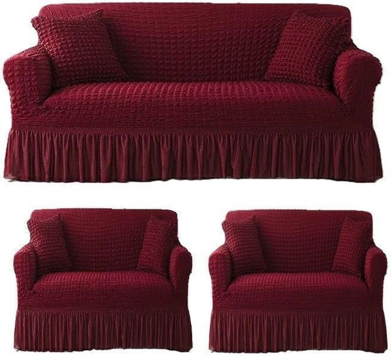 TONY STARK Polycotton 3+1+1 Seater Sofa Striped Cover