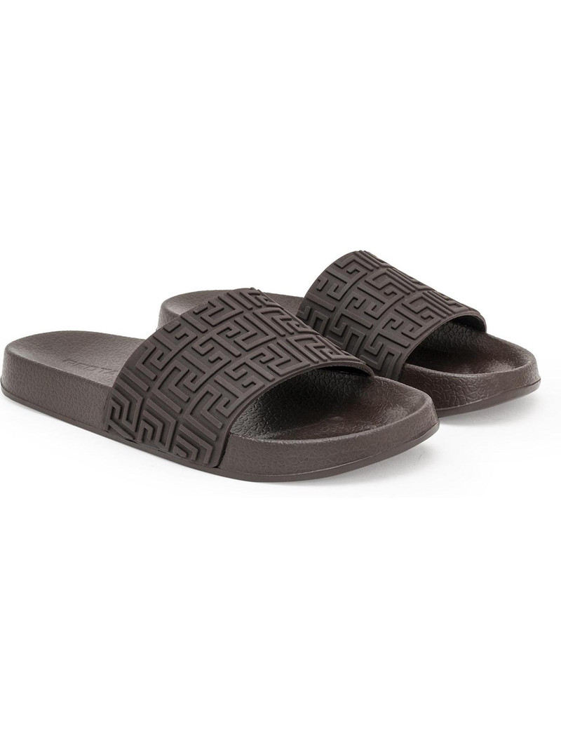 RED TAPE Women Slides (Brown , 5)