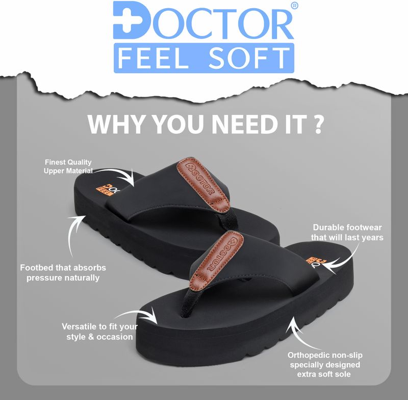 Doctor Feel Soft Men Orthopedic Slippers - Image 3