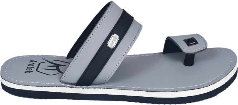AROTEK Men Grey Flip Flops 7 - Image 5