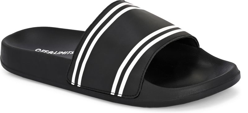 OFF LIMITS Men Slides (Black, White, 11) - Image 5