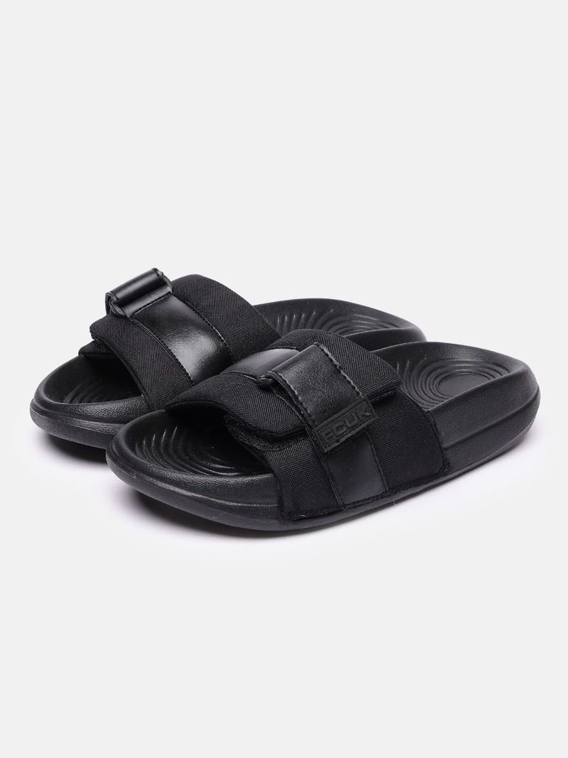 FCUK Men Slippers (Black , 6) - Image 2