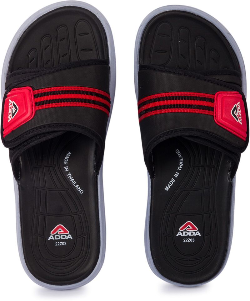 Adda Men Slides Black Red Size 7 - Image 7