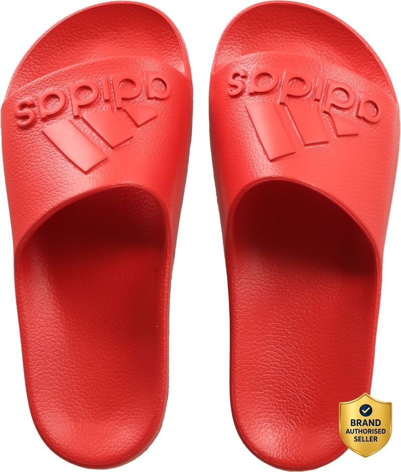 adidas Unisex Slides Burgundy Size 9 - Image 2