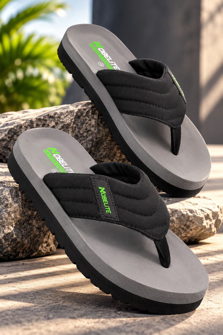 NOBELITE Men Slippers (Grey , 10) - Image 2