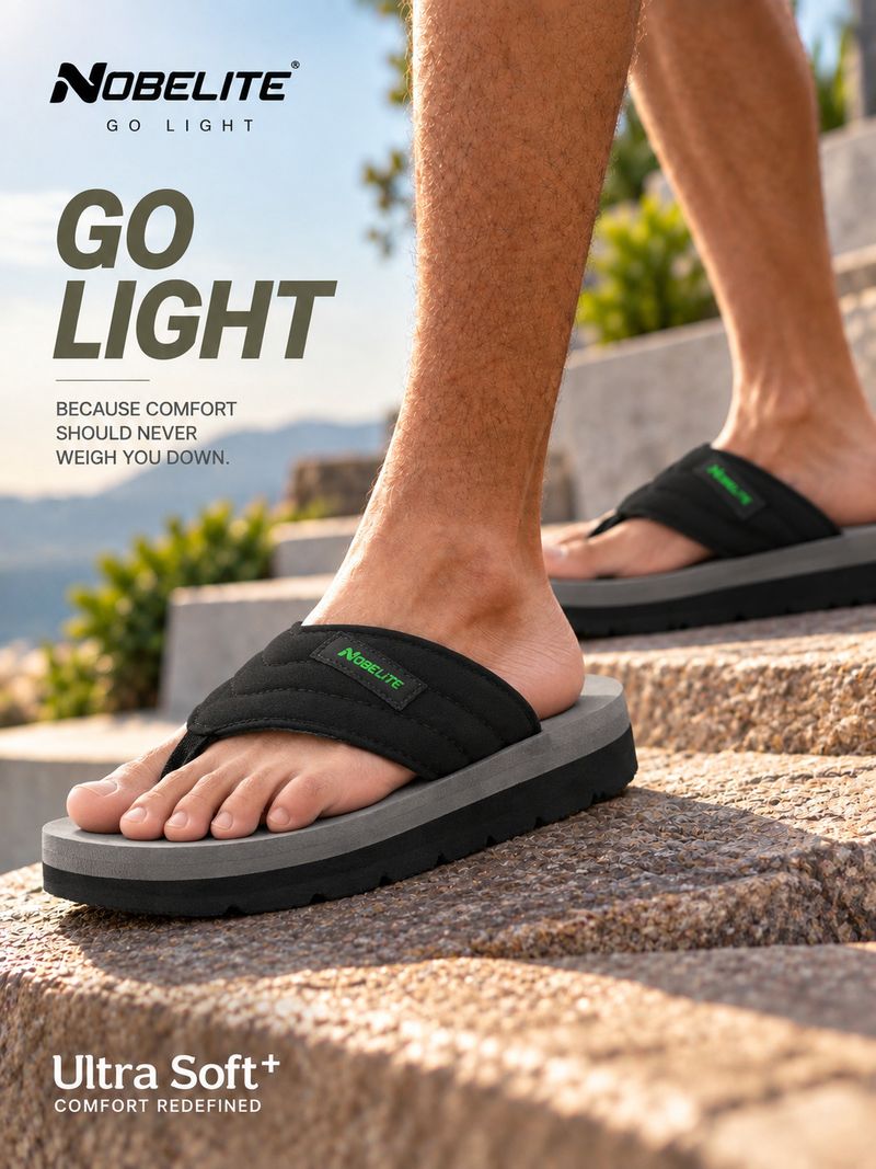 NOBELITE Men Slippers (Grey , 10) - Image 3