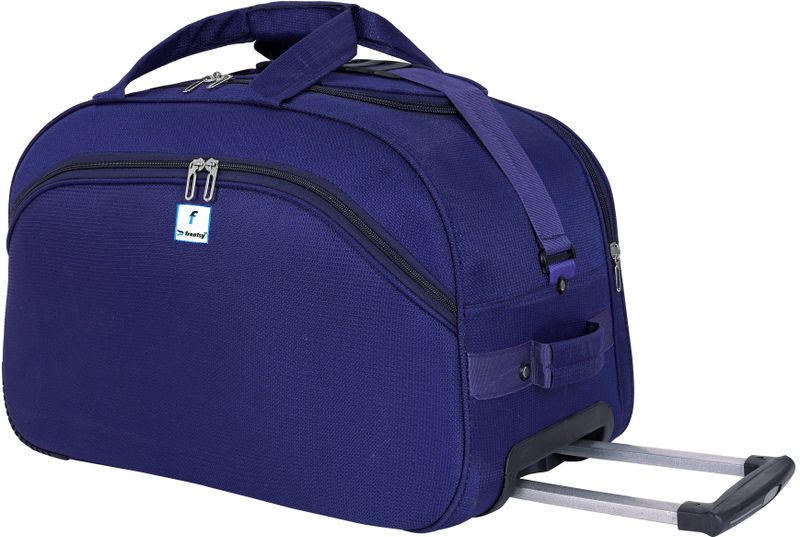 Frontsy Premium Stylish Trolley Duffel Bag Blue Large - Image 5