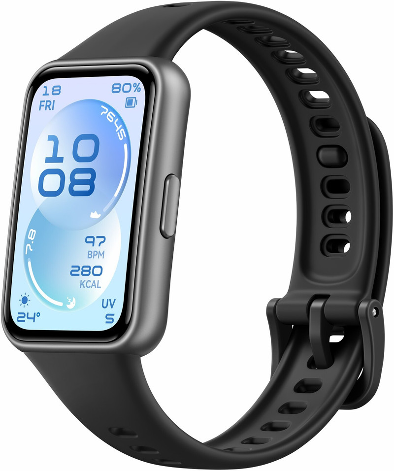 Huawei Band 11,Health,Fitness & SleepTracker,Ultra-Slim,14 Days Battery,iOS&Android Black Strap, Size : Free Size