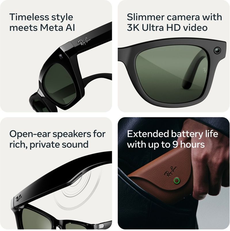 Ray-Ban Meta (Gen 3) Wayfarer AI Glasses - Image 5