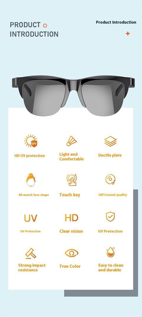 vadish Bluetooth Calling Music Smart UV Filtered Lens - Image 6
