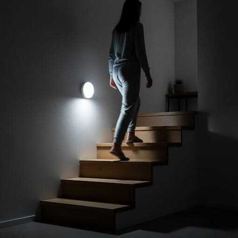 SAASO Cool White Body Induction Sensor LED Night Light - Image 6