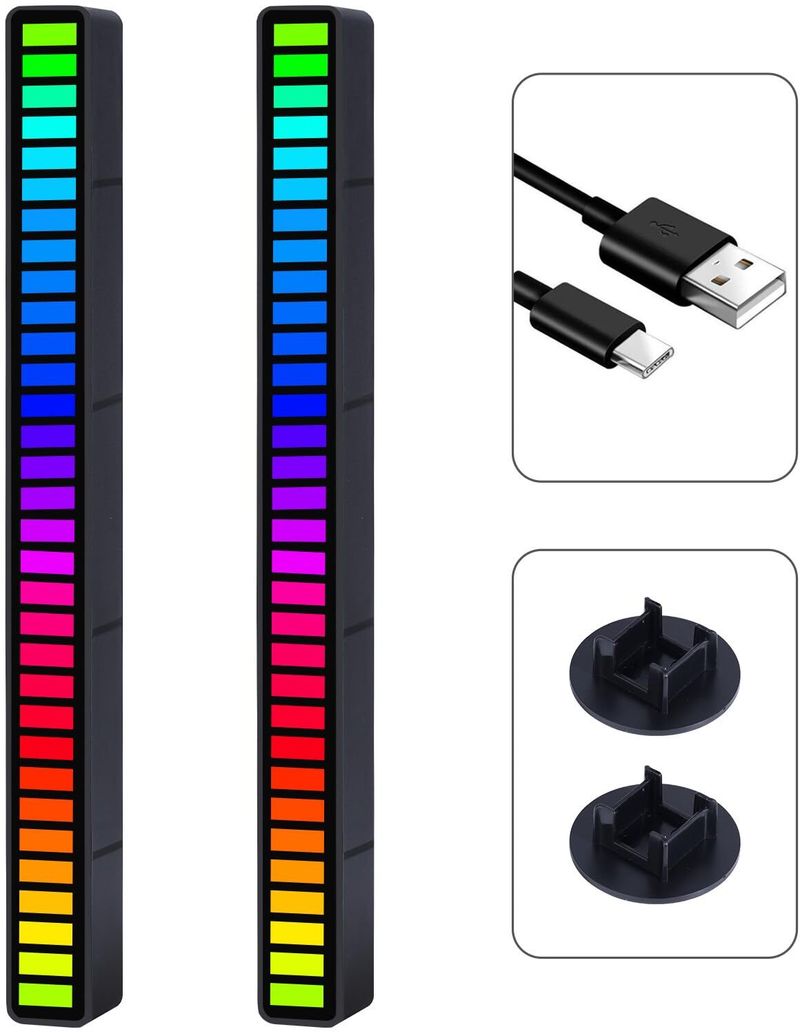 AVSPARKS RGB Led Bar Light 32 Bit RGB Music Sound Control For Cars Led Light_213 Smart Sensor Light - Image 3