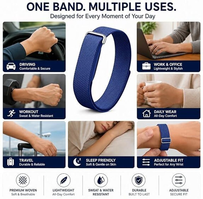 RUPELIK Stretch Nylon Sport Strap for Google Fitbit - Image 4