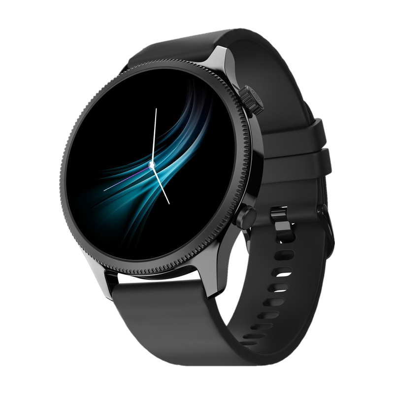 Noise Evolve 4 1.46 AMOLED Always On Display with Premium Design & Bluetooth Calling Smartwatch Statement Black Strap, Regular