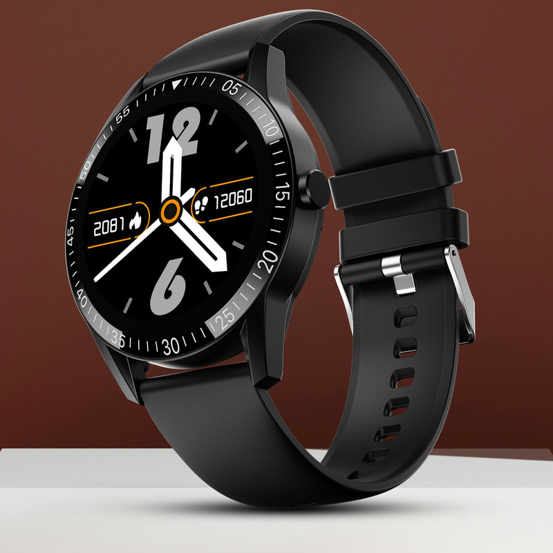 Fire-Boltt Talk 35.3mm (1.39) Bluetooth Calling with SpO2, Metal Body & Luxury Design Smartwatch Active Black Strap, 46