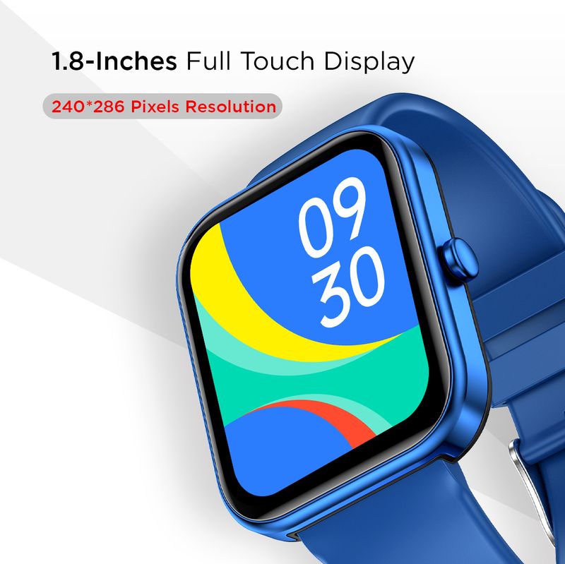 Fire-Boltt Wonder 45.7mm Bluetooth Calling Smartwatch (Blue Strap) - Image 4