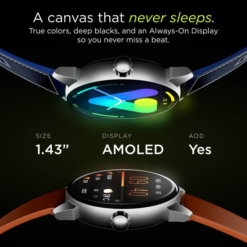 Pebble Spectra Go Smartwatch Brown - Image 4