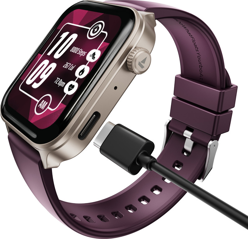 Boat Storm Call 4 Smartwatch, Type-c Charge, Hd Display,Functional Crown, Bt Calling Smartwatch