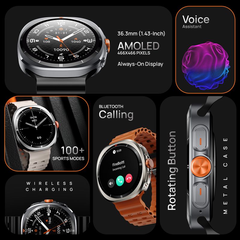 Fire-Boltt Axiom 2026 1.43" AMOLED Smartwatch - Image 4