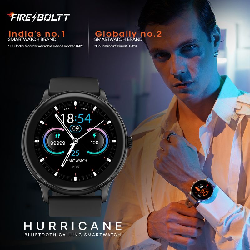 Fire-Boltt Hurricane 2026 1.3" Curved Glass Display Smartwatch - Image 4
