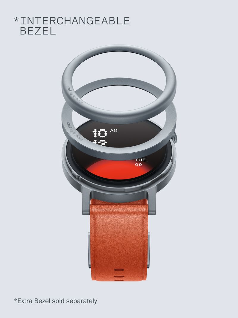 CMF by Nothing Watch Pro 2 Smartwatch (Orange Strap, Free Size) - Image 3