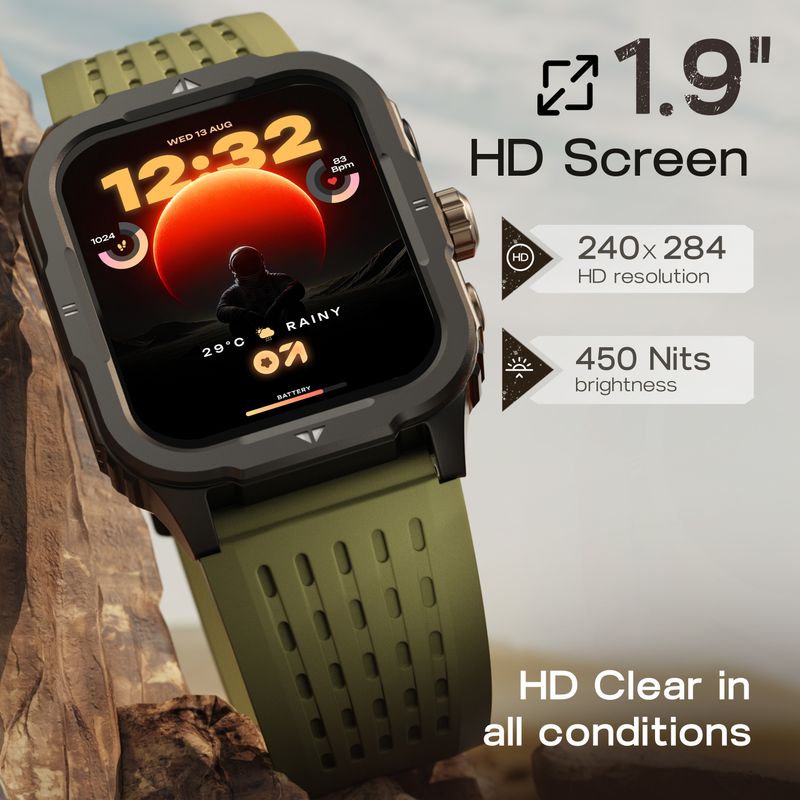 Goboult Tuff Rivet 1.9'' Smartwatch - Image 4