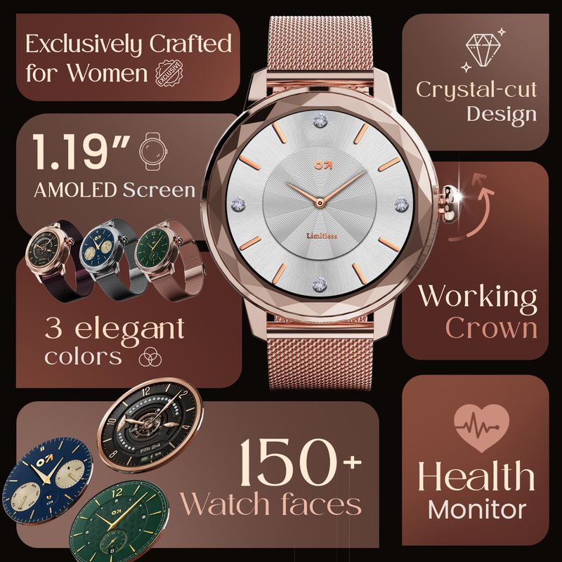 Goboult Alora 1.19" AMOLED Smartwatch - Image 3