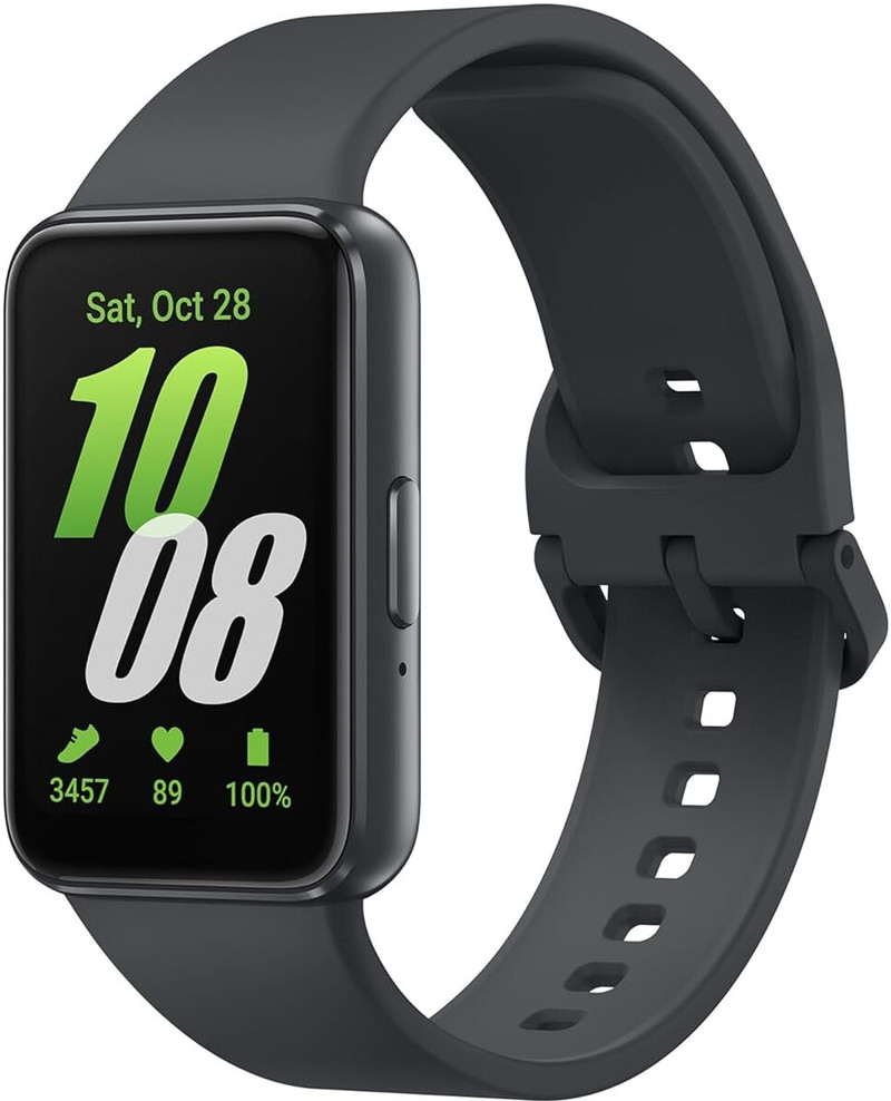 Samsung Galaxy Fit3 AMOLED Display , Aluminium Body, Upto 13Day Battery, 5ATM Gray Strap, Free Size