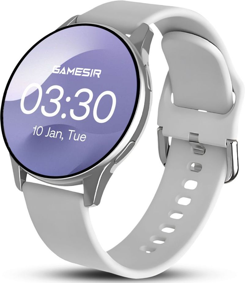 GameSir Active 2 Round Smartwatch, Grey Strap, Free Size - Image 2