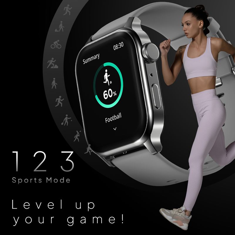 Fire-Boltt फायर-बà¥à¤²à¥à¤ Rise Bluetooth Calling 47mm (1.85) & Rotating Crown, 123 Sports सà¥à¤®à¤¾à¤°à¥à¤à¤µà¥à¤ (à¤à¥à¤°à¥ सà¥à¤à¥à¤°à¥à¤ª) - Image 6