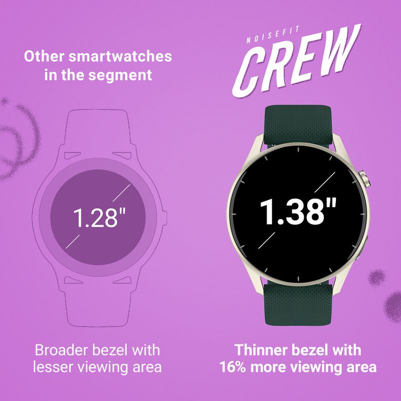Noise Crew 1.38 Round Display Bluetooth Calling Smartwatch - Image 4