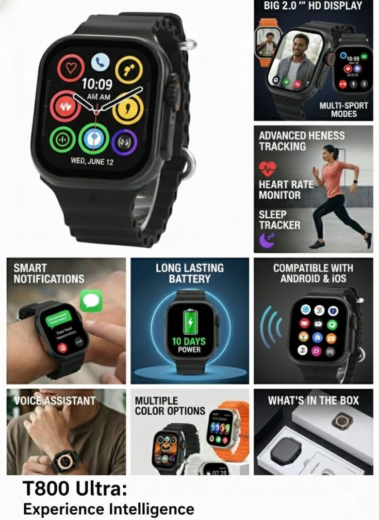 Yash Enterprises T800 Ultra Multi-Sports Watch - Image 4