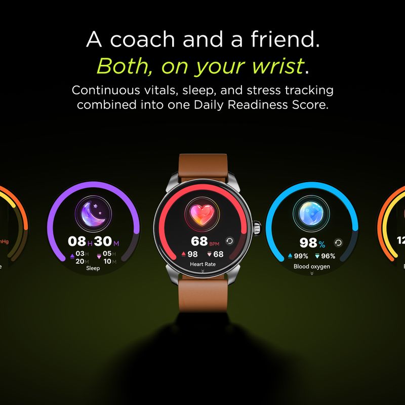 Pebble Spectra Go Smartwatch Brown - Image 6