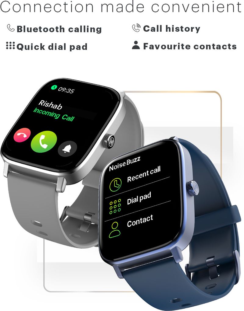 Noise Colorfit Icon 2 Smartwatch, 1.8" Display, Brown Strap - Image 3