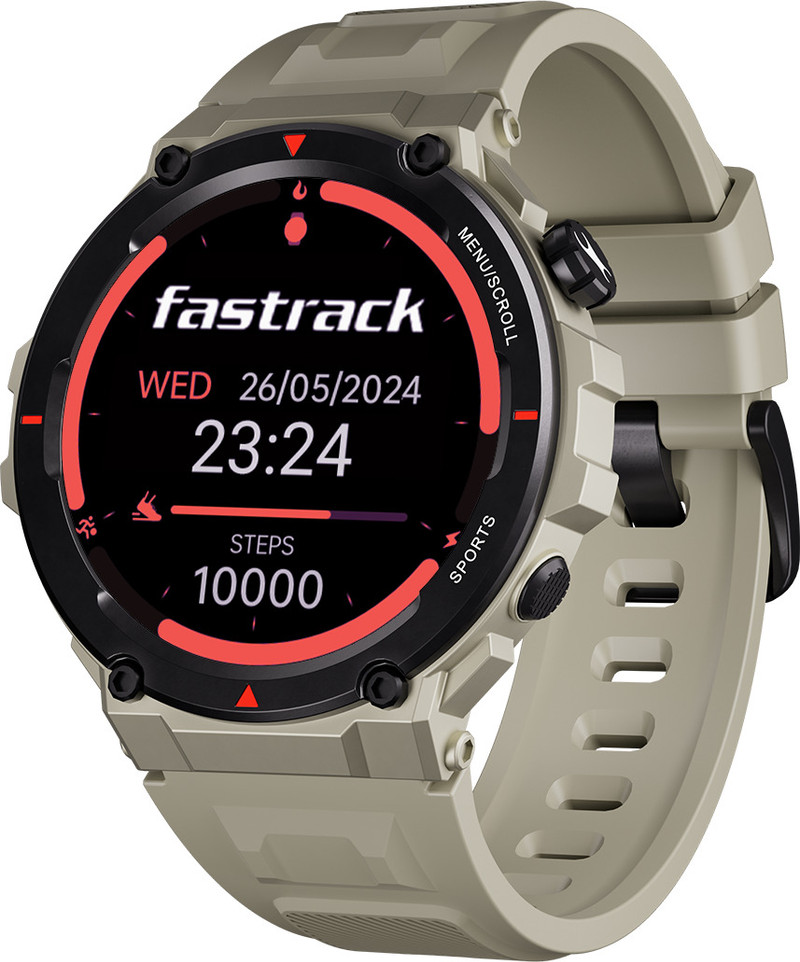 Fastrack Xtreme Pro Smartwatch (Beige Strap, Free Size)